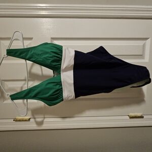 Cupshe Green and Blue One Piece Swimsuit